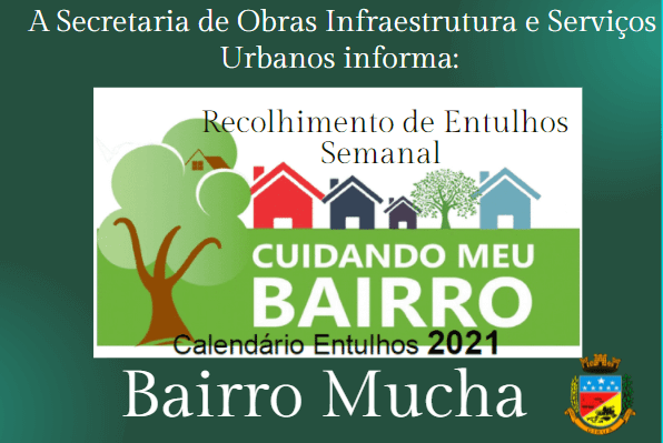 Prefeitura executa calendário de recolhimento de entulhos
